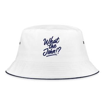 What the John?  - Bucket Hat - white/navy - Front