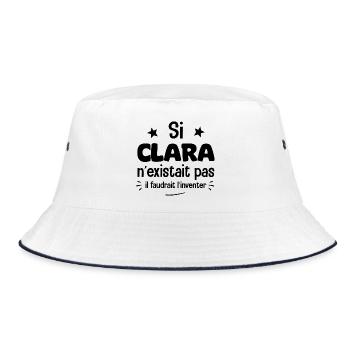 Si Clara n'existait pas il faudrait l'inventer. - Bob - blanc/marine - Devant