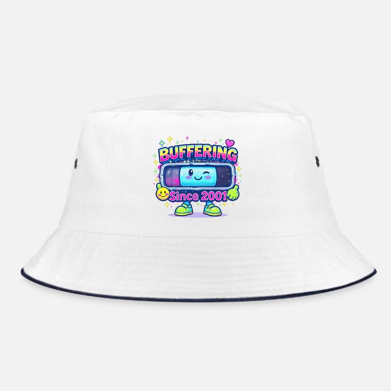Y2K Retro – Buffering Since 2001 Bucket Hat