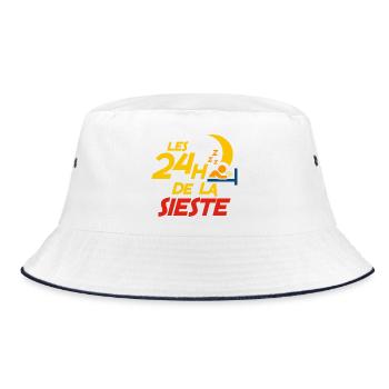 Les 24 heures de la sieste - Bob - blanc/marine - Devant