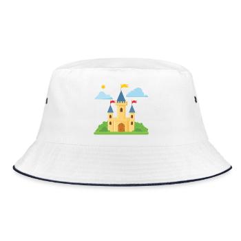 Lock - Bucket Hat - white/navy - Front