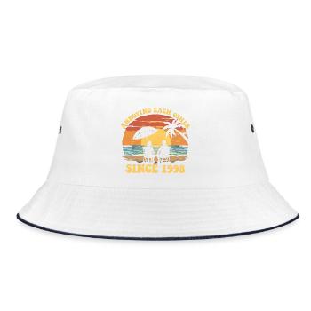 Jahrestag der gegenseitigen Belästigung seit 1998 - Bucket Hat - Weiß/Navy - Vorne