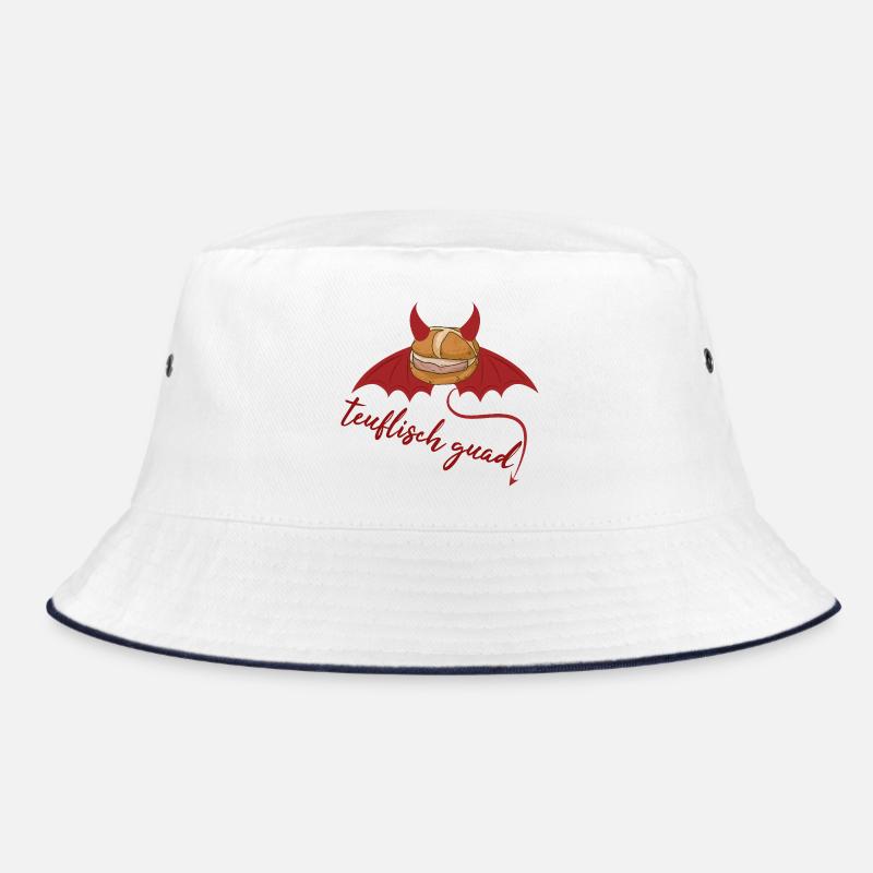 Teuflisch cooles bayrisches Leberkäs Design  Bucket Hat