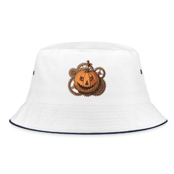 Citrouille Steampunk Mécanique Gear - Bob - blanc/marine - Devant