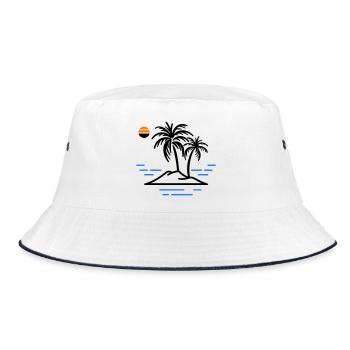 Île Palm - Bob - blanc/marine - Devant