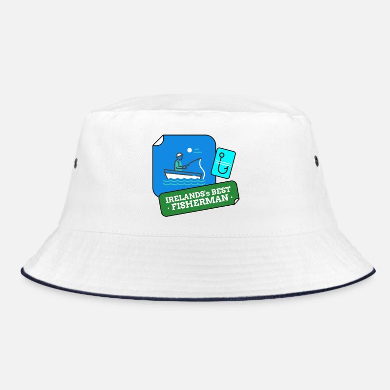 Le meilleur design de pêcheur d’Irlande - Bob - blanc/marine