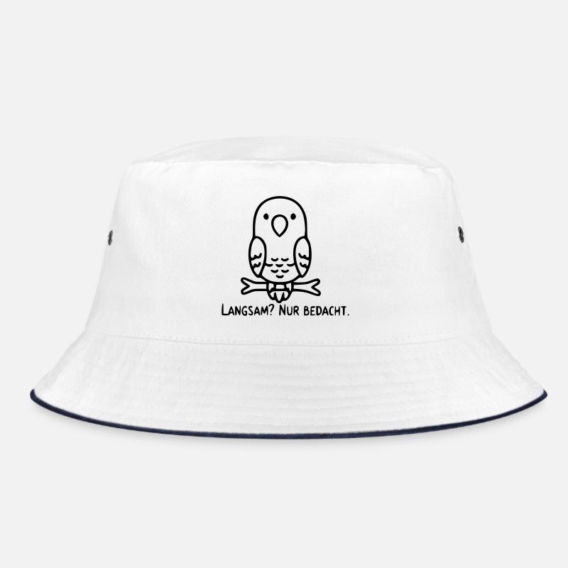 Vogel Spruch | Langsam? Nur bedacht. Bucket Hat