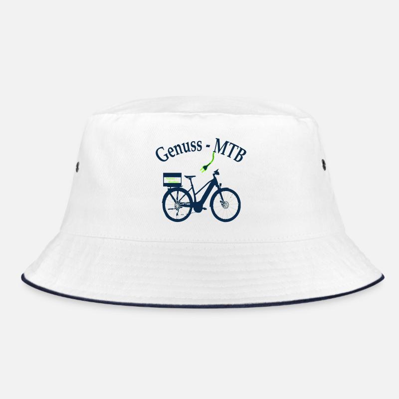 E-MTB-Damen - Bucket Hat - Weiß/Navy