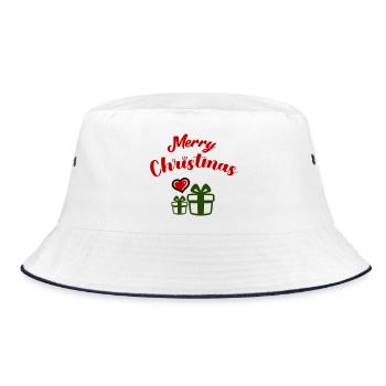 Merry Christmas Gifts - Bucket Hat - white/navy - Front
