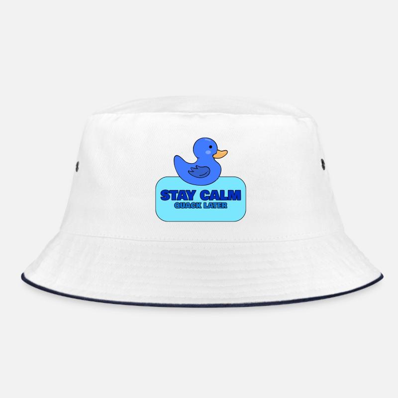 Bleib ruhig, quakt später – Blue Duck Design Bucket Hat