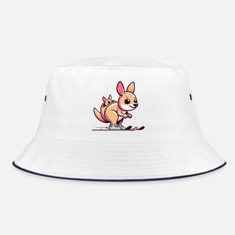 Kangourou avec bébé dans sa poche doux et joyeux Bob