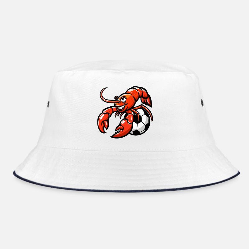  Krabbe mit Fußball Bucket Hat