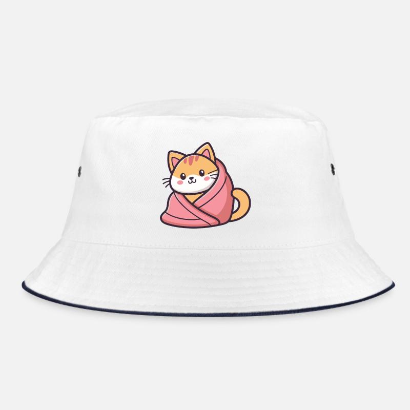 Chat Kawaii Couverture Rose Bob