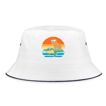 Happy birthday - Bucket Hat - Weiß/Navy - Vorne
