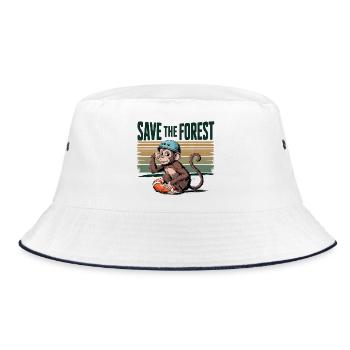 Cadeau Save the Forest Nature Écologie Action Vert - Bob - blanc/marine - Devant