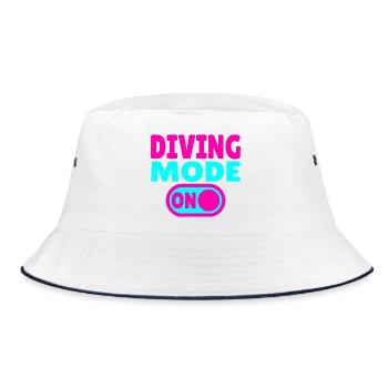 Mode plongée activé – Tauchen - Bob - blanc/marine - Devant