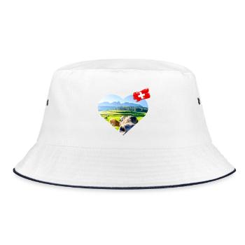 Avec amour Schweiz - Bob - blanc/marine - Devant