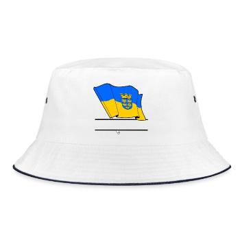 Niederösterreich Flag – Namespace - Bucket Hat - white/navy - Front