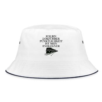 Train Driver Design - Bucket Hat - white/navy - Front