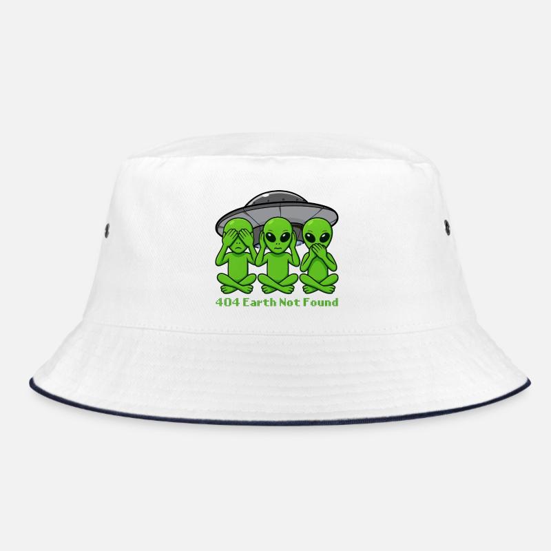 404 Earth Not Found Alien Shirt – Funny UFO Design Bucket Hat