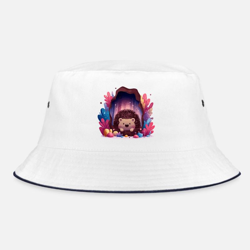 Igel in Kristallhöhle Bucket Hat