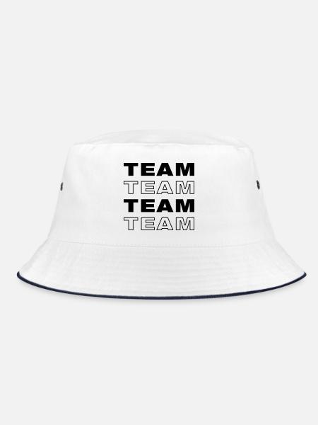 Team - Bucket Hat - white/navy - Front