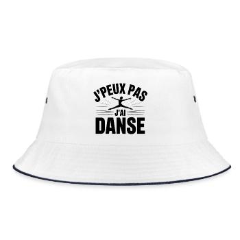 I Can't, I Have Dance - Bucket Hat - white/navy - Front
