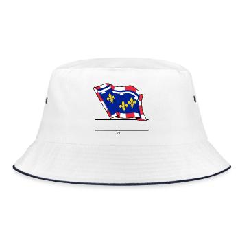 Schreibraum Centre-Val de Loire - Bucket Hat - Weiß/Navy - Vorne