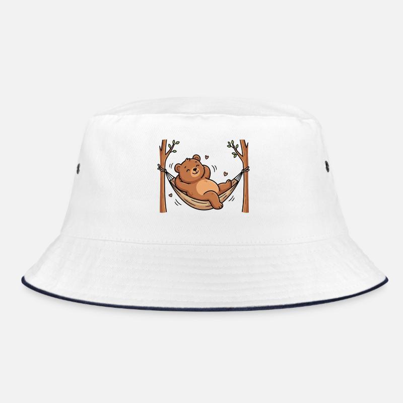 Bear in hammock Bucket Hat