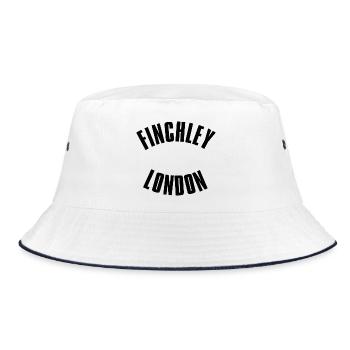 Finchley London Arc Emblem - Bucket Hat - white/navy - Front