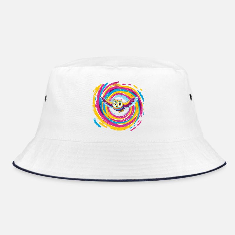 Bunte Eulenspirale Bucket Hat