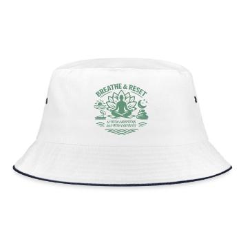 12 new chapters, 365 new chances | good intentions - Bucket Hat - white/navy - Front