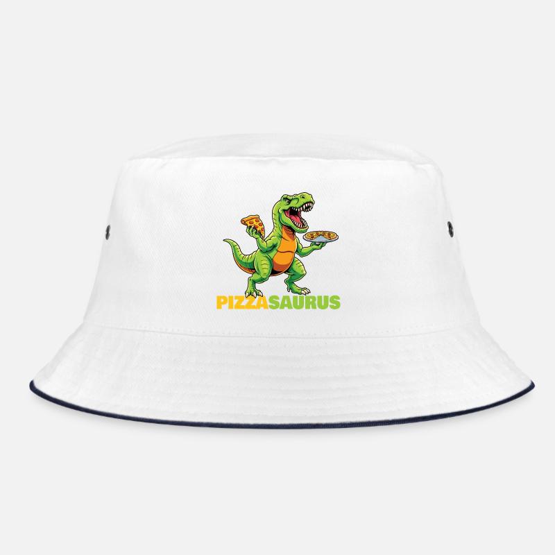 Pizzasaurus Dinosaur Pizza Lover Funny  Bucket Hat