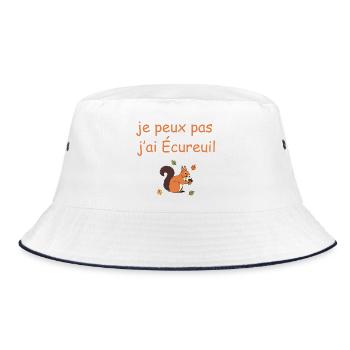 Je peux pas j'ai Écureuil - Bob - blanc/marine - Devant