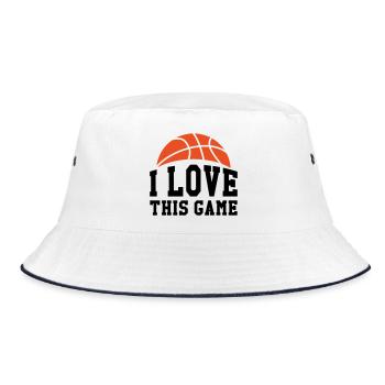 I Love This Game - basketball - Bob - blanc/marine - Devant