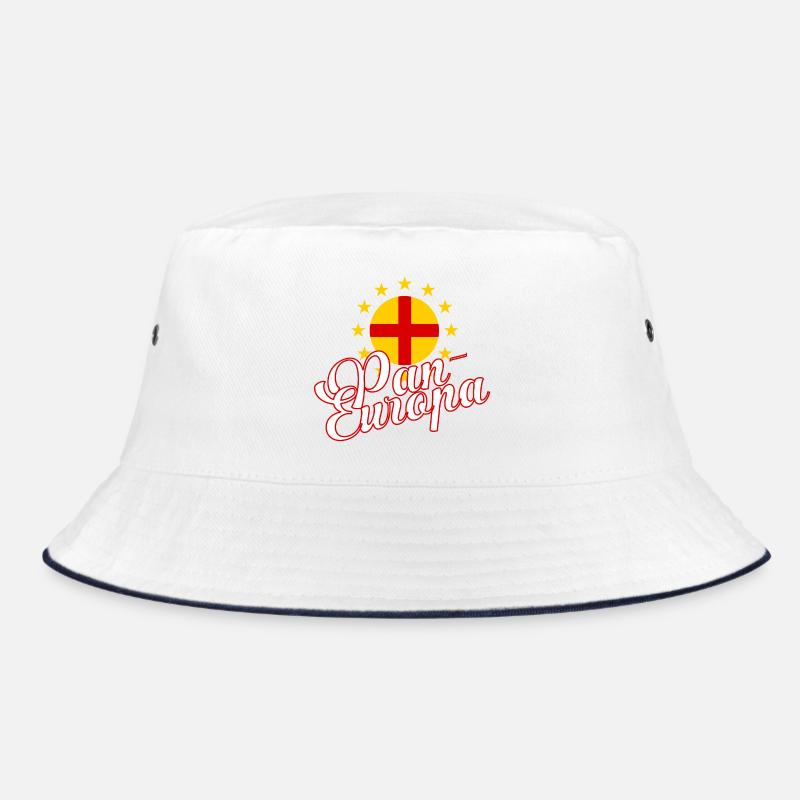 Pan-Europa Retro-Skript Bucket Hat