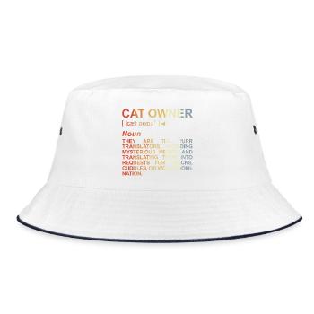 Signification de propriétaire de chat - Bob - blanc/marine - Devant