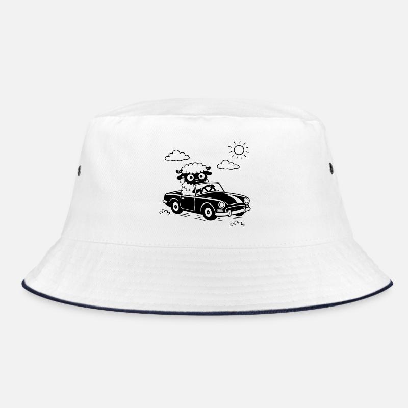 Sheep Cabrio - Bucket Hat - Weiß/Navy