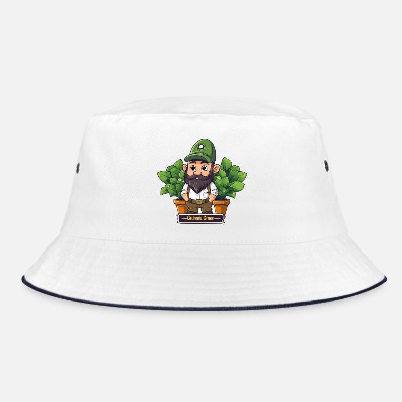 Grüner Gärtnergnom Comic Bucket Hat