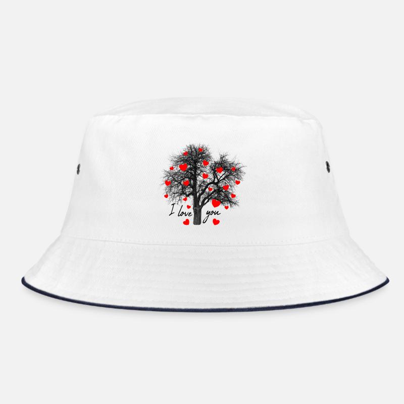 cœurs rouges avec arbre Je t’aime Bob