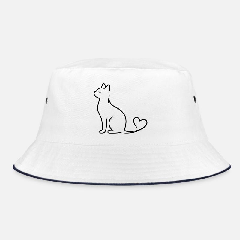 Chat élégant à queue de cœur | Ligne Minimal Love Ar Bob