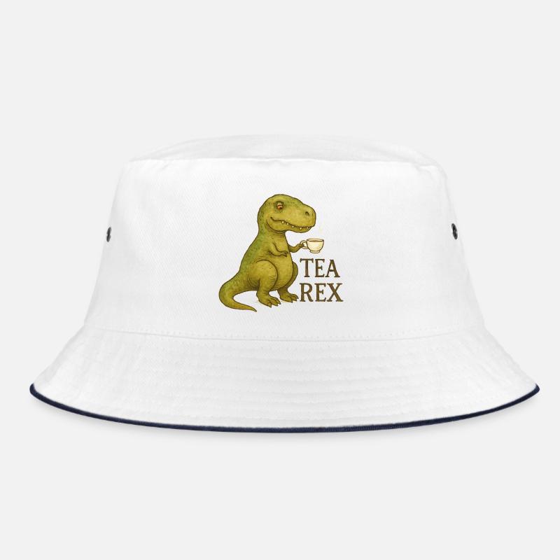 Tea Rex: Aquarell Dino Tea Time Bucket Hat
