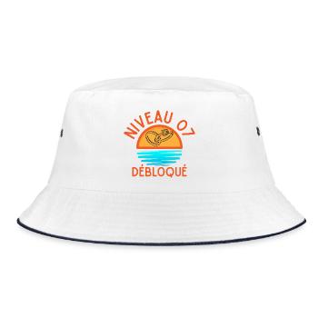 Niveau 07 Débloqué, design joyeux et lumineux - Bob - blanc/marine - Devant