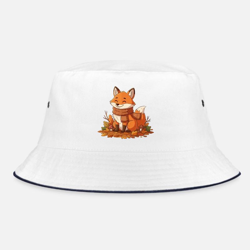 Renard automnal avec écharpe Bob