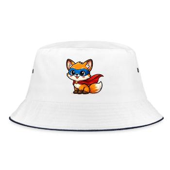 tenu Renard – Petit Super Renard - Bob - blanc/marine - Devant