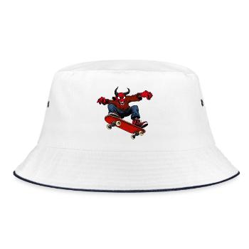 Teufel Freestyle - Bucket Hat - Weiß/Navy - Vorne