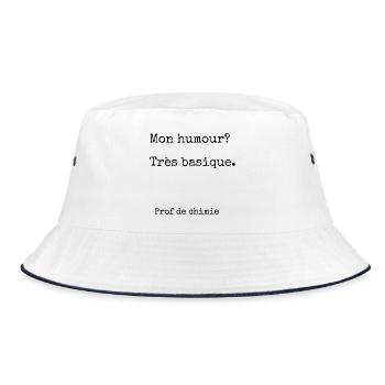 Humor des Chemielehrers - Bucket Hat - Weiß/Navy - Vorne
