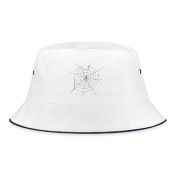 Spider Web - Bucket Hat - white/navy - Front