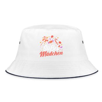 Sweets Sweet Tooth Cute Girl - Bucket Hat - white/navy - Front