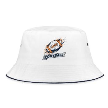 Logo dynamique en spirale de football - Bob - blanc/marine - Devant